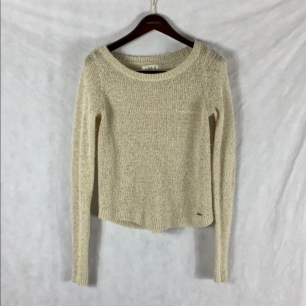 Abercrombie & Fitch White Wool Sweater Women Large